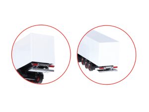 zadní nakládací rampa (složená) 2x bílá a stříbrná Herpa 054720