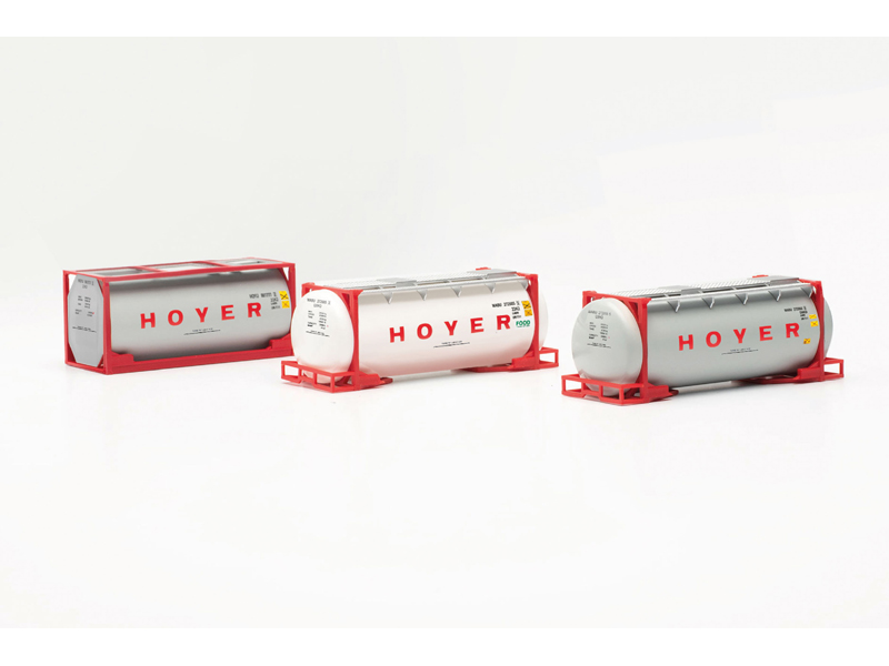 cisternový kontejnér Hoyer 3ks Herpa 076500-006