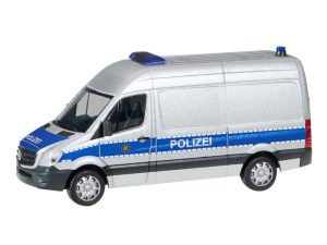 MB Sprinter 2013 skříň vysoká střecha Polizei Sachsen Herpa 094238