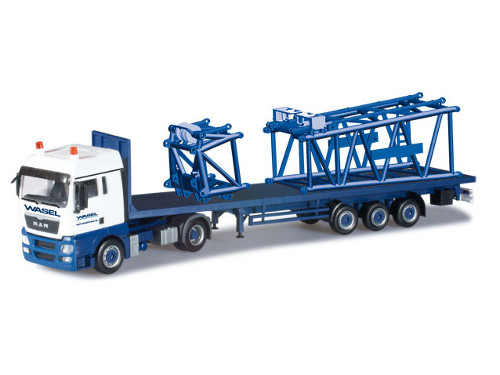 MAN TGX XLX s díly Liebherr LR 1600/2 Wasel Herpa 303446