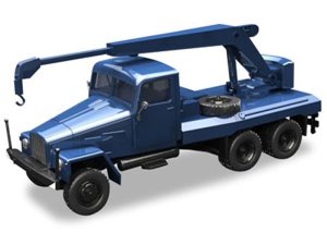 IFA G5 autojeřáb modrý Herpa 308106