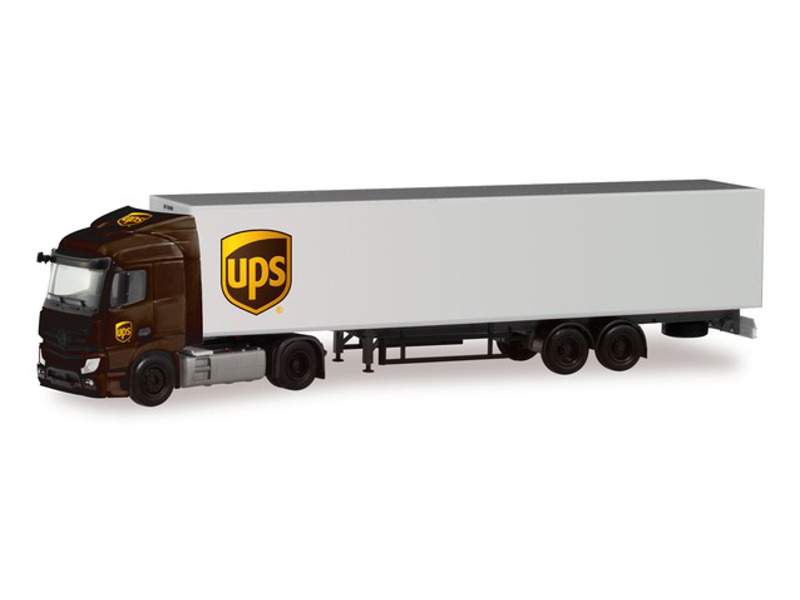 MB A 2011 SteamSpace skříňový návěs UPS Herpa 311359