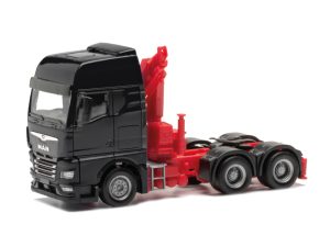 MAN TGX GX tahač černý s nakládací rukou Herpa 313100-003