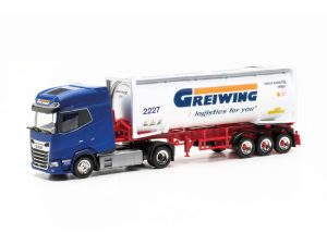 DAF XG+ silo-kontejnerový návěs Greiwing Herpa 315821