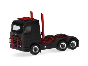 Scania 143 Streamline 3-osá černá / červená Herpa 316743-002