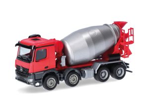 MB Arocs M domíchávač červený / stříbrný Herpa 319133