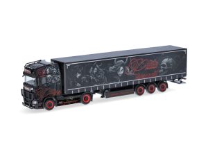 Scania CS20 HD plachtový návěs Pluta Transport Herpa 319232