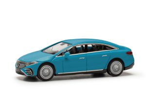 Mercedes-EQ EQS modrý Herpa 421041-002