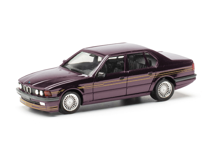 BMW Alpina B11 3.5 vínová metalíza se zlatým dekorem Herpa 431118