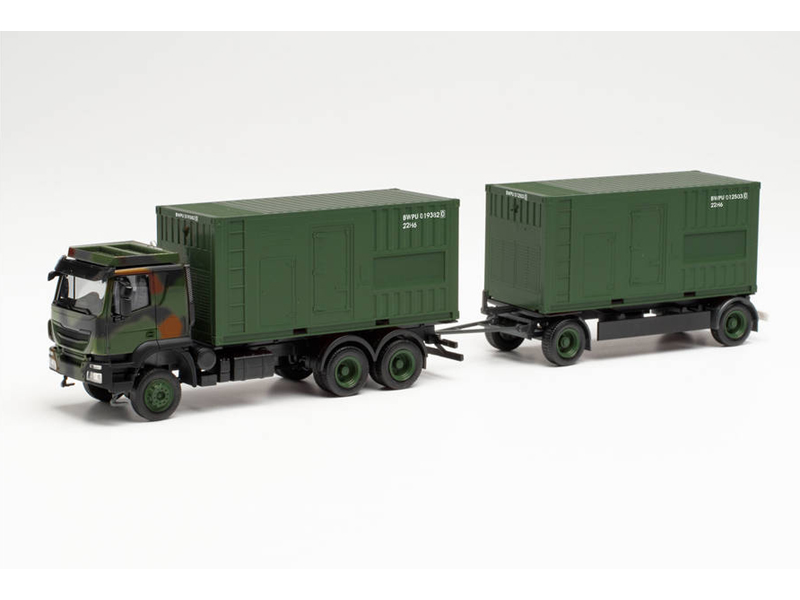 Iveco Trakker kontejnerový přívěs s generátorem Herpa 746847