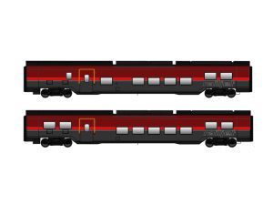 set osobních vozů 2.třídy Railjet II ÖBB Jägerndorfer 71201