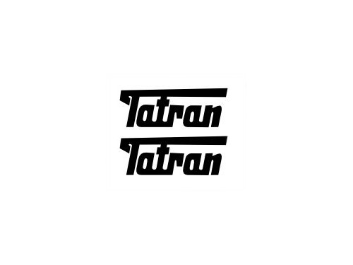 obtisk loga TATRAN na rychlíkové vozy 2ks Obtisky Jiran n0104