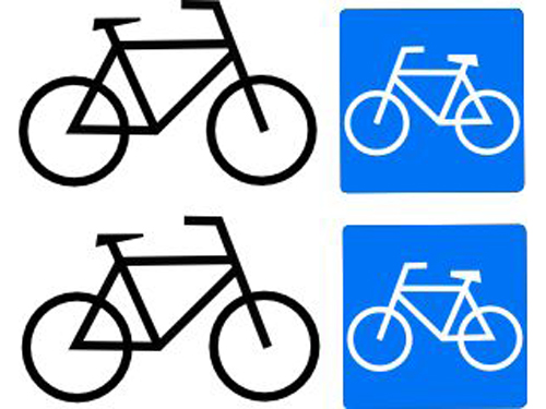 obtisk na Označení vozů s oddílem pro převoz kol 2 páry Obtisky Jiran n0805