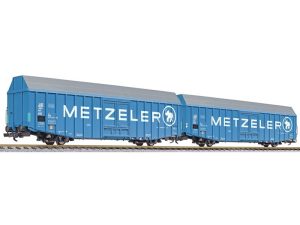 set zavřených velkoprostorových vozů Hbbks DB METZELER IV.epocha (střední) Liliput L230161