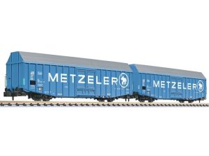 set zavřených velkoprostorových vozů Hbbks DB METZELER IV.epocha (střední) Liliput L260161