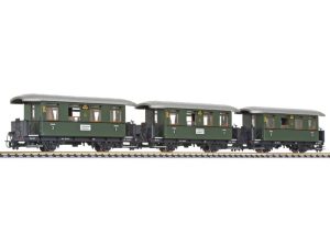 set tří osobních vozů Öchsle Öchslebahn VI.epocha Liliput L340500