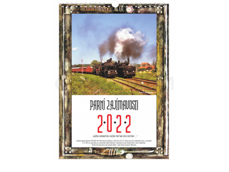 kalendář nástěnný 2022 - Parní zajímavosti ltr 69080
