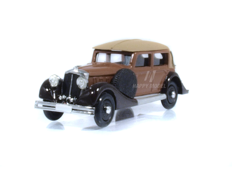 Tatra 70A cabrio zavřené 1935-41 hnědé Modelauto 87565h