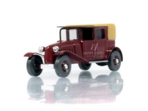 Tatra 12 cabrio zavřené 1928 červené Modelauto 87568