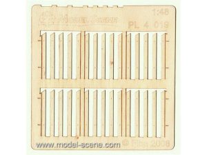 plot prkenný - širší prkna, šikmý řez Model Scene pl4-019