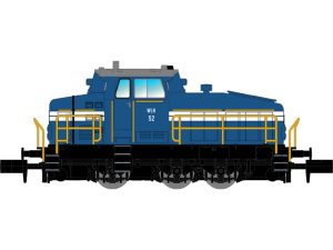 dieselová lokomotiva DHG 500 C WLH modrá DCC Nürnberger Modelleisenbahnen 123402