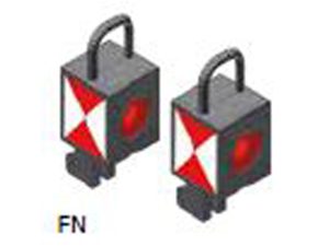 2 elektrické koncové svítilny DE s analogovým odporem Nürnberger Modelleisenbahnen 950071