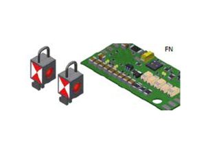 2 elektrické koncové svítilny DE s digitálním dekokérem Nürnberger Modelleisenbahnen 950081