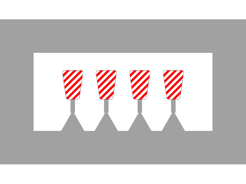 koncové vlakové tabulky s úchyty AT 4 ks Nürnberger Modelleisenbahnen 950092