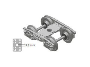 Y25 - Lsdif-KC1 - podvozek včetně náprav 2ks DC Nürnberger Modelleisenbahnen 960001