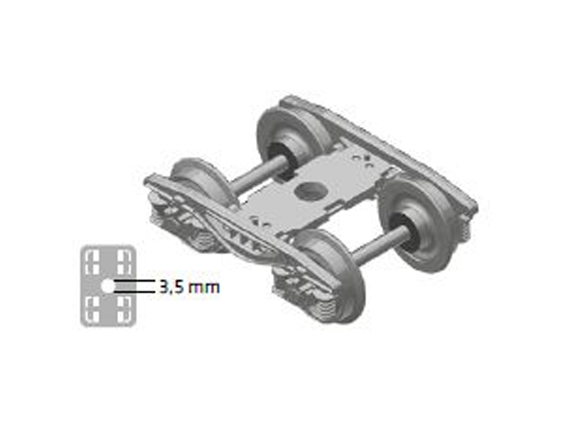 Y25 - Lsdif-KC1 - podvozek včetně náprav 2ks DC Nürnberger Modelleisenbahnen 960001