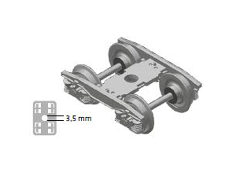 Y25 - Lsi(f)-FFB-K - podvozek svařovaný včetně náprav 2ks DC Nürnberger Modelleisenbahnen 960002
