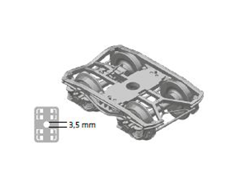 Y25 - podvozek s vnějším rámem včetně náprav 2ks AC Nürnberger Modelleisenbahnen 960050
