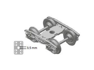 Y25 - Lsdif-KC1 - podvozek včetně náprav 2ks AC Nürnberger Modelleisenbahnen 960051