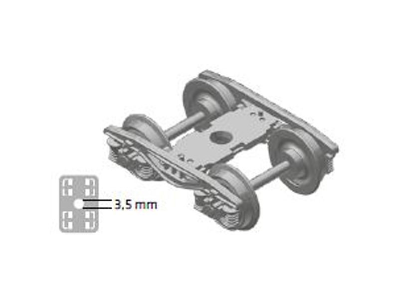 Y25 - Lsdif-KC1 - podvozek včetně náprav 2ks AC Nürnberger Modelleisenbahnen 960051