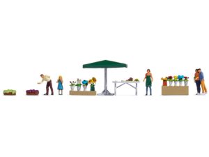 svět postav a motivem "Prodejní stánek s květinami" Noch 16227