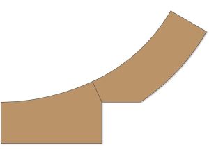 kolejový podklad pro výhybky Easy-Track 611_612 Noch 53880