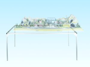 podstavec pod kolejiště 125 x 60 cm výška 78 cm Noch 62420