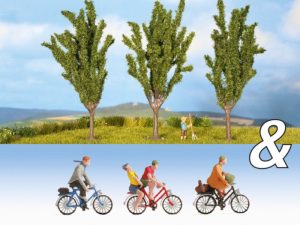 cyklisté a topoly - doprodej Noch 94013