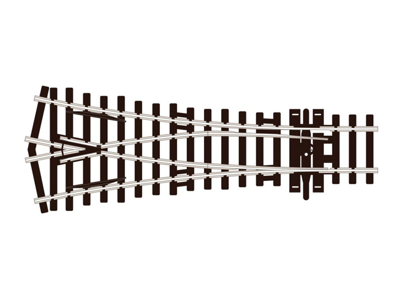 výhybka symetrická R610 mm/24° Peco SL-U97