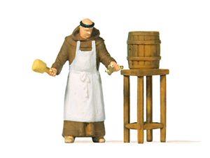 mnich při narážení sudu Preiser 28218