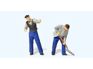 strojvedoucí a topič RhB Preiser 28276