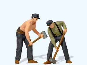 dělníci na stavbě trati II/III.epocha Preiser 44944