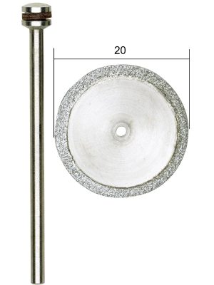 diamantový řezný kotouč 20mm + trn Proxxon 28840