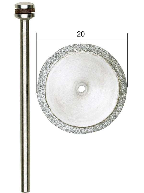 diamantový řezný kotouč 20mm + trn Proxxon 28840