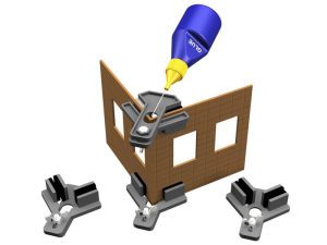 držák pro lepení desek s úhlem 90 stupňů 2ks Proses PPR-SS-03