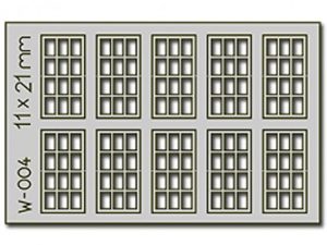 okna 11 x 21 mm 10ks Proses PW-004