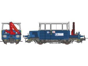 drezína DU65 6 118 s jeřábem modrá DCC se zvukem RAILS EUROP EXPRESS MB110S