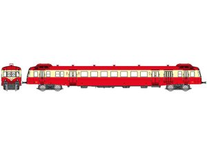 motorový vůz X-2463 1/2. třída RENNES červená střecha RAILS EUROP EXPRESS NW256