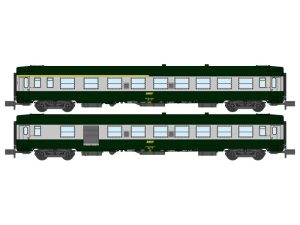 set osobních vozů UIC Y A4B5 a B5D SNCF RAILS EUROP EXPRESS NW261