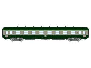 osobní vůz B8 ex-A8 2.třídy zelený-šedý SNCF RAILS EUROP EXPRESS VB398